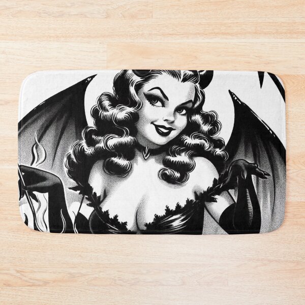 Item preview, Retro Devil Pin Up designed and sold by PulpVintage.