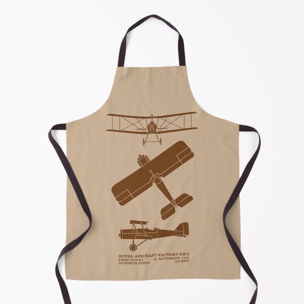 Item preview, Royal Aircraft Factory S.E.5 British WW1 Biplane Silhouette Infographic Diagrams designed and sold by MilitaryMart.