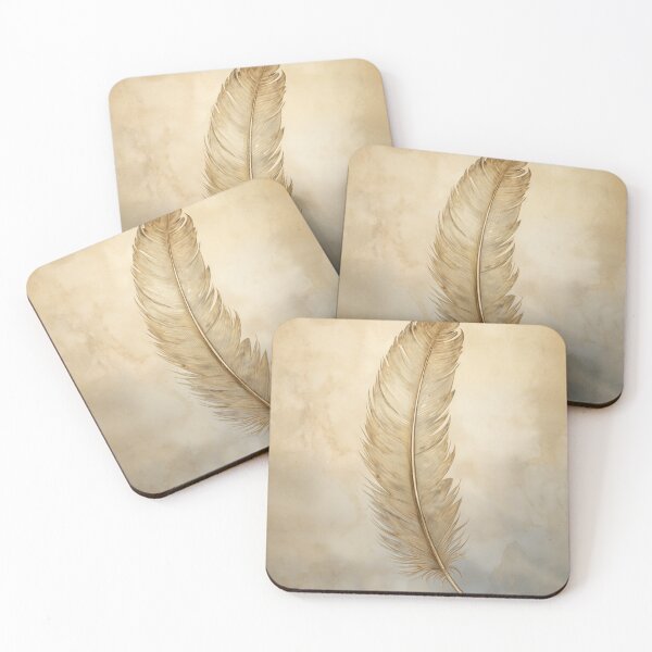Item preview, Vintage Boho Feather designed and sold by EnchantInk.