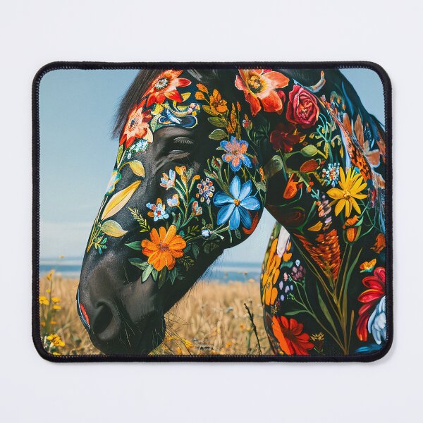 Item preview, Painted horse in the field designed and sold by alxndraai.