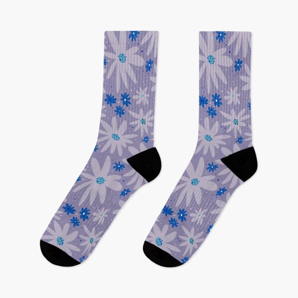 Item preview, Flowers in blue. A calm evening meadow. designed and sold by KOUZZA.