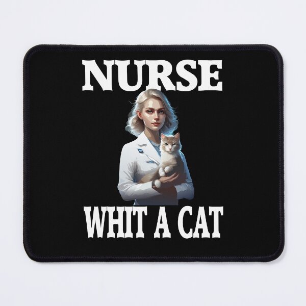 Item preview, Nurse with cat Cool cat design designed and sold by ReneMM.