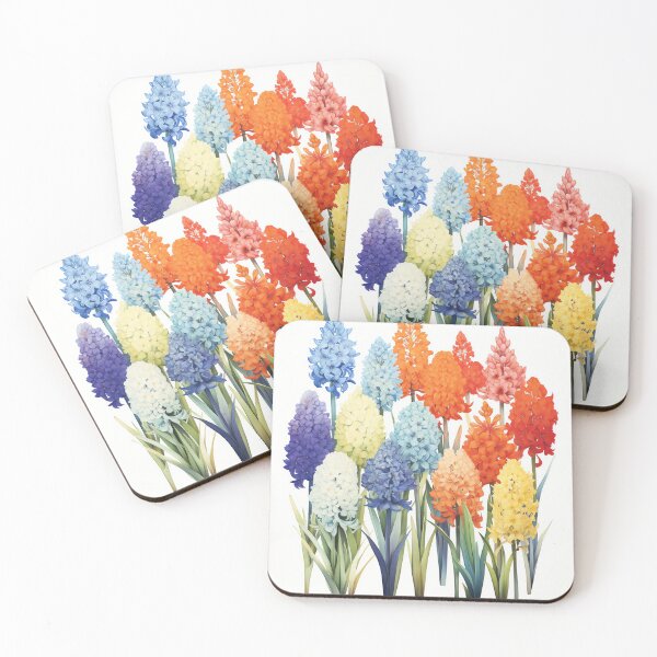 Item preview, Vibrant Spring Blossoms Series: Exquisite Hyacinths Watercolor Artwork - Floral Elegance for Home Styling & Office Decor designed and sold by Peek-Designs.