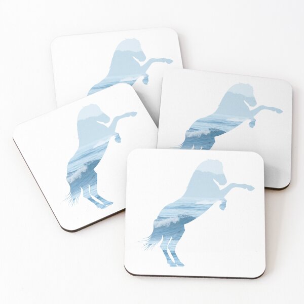 Item preview, Horse rearing in front of a the ocean waves, for every horse girl lover! designed and sold by PICbyFemke.