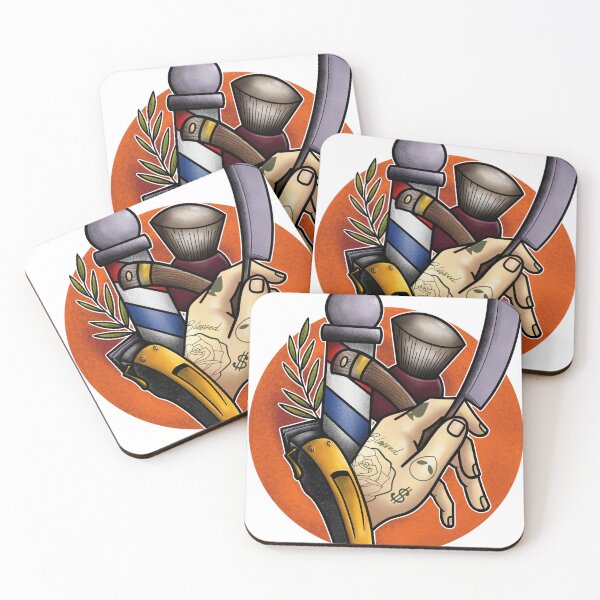 Item preview, barbers designed and sold by Dutty Tattoo.