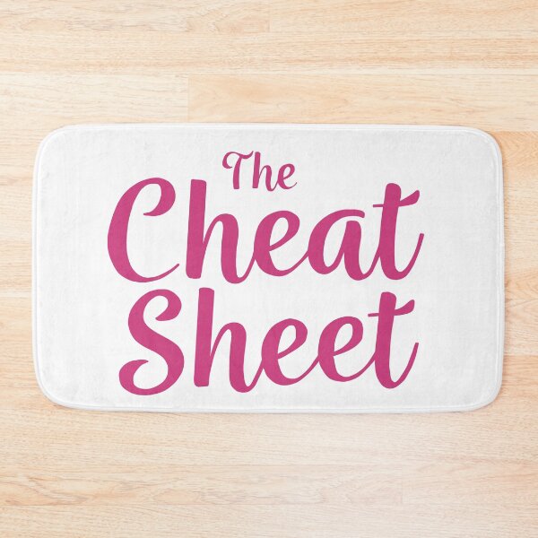 Item preview, The Cheat Sheet title designed and sold by baileyyfaith.