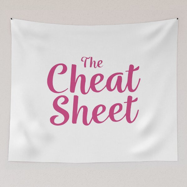 Item preview, The Cheat Sheet title designed and sold by baileyyfaith.