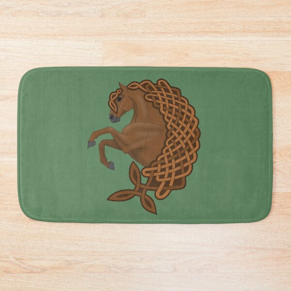 Item preview, Chestnut Andalusian Horse with Celtic Knotwork Mane designed and sold by DappledMoon.