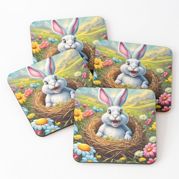 Item preview, Happy Easter - bunny in the nest designed and sold by dedoma.