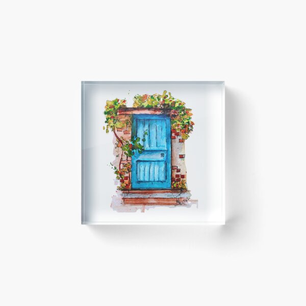 Item preview, Beautiful Blue door  designed and sold by Dr.Deepti Mundkur.
