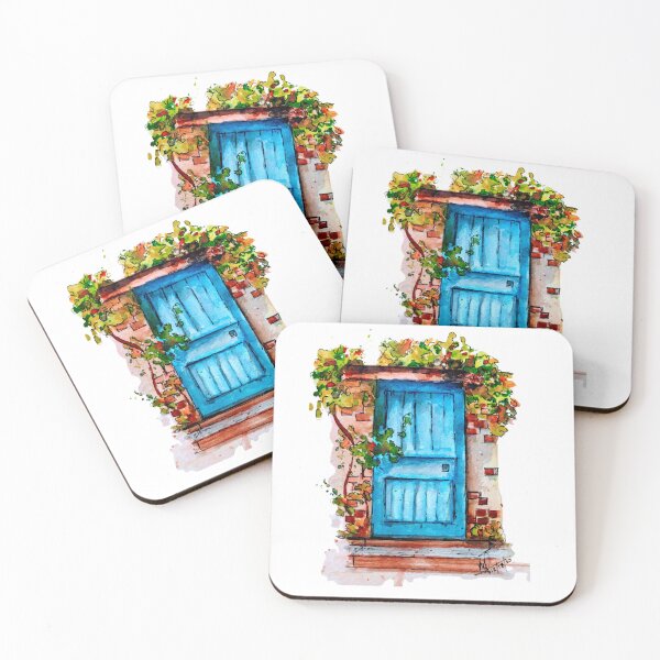 Item preview, Beautiful Blue door  designed and sold by Dr.Deepti Mundkur.