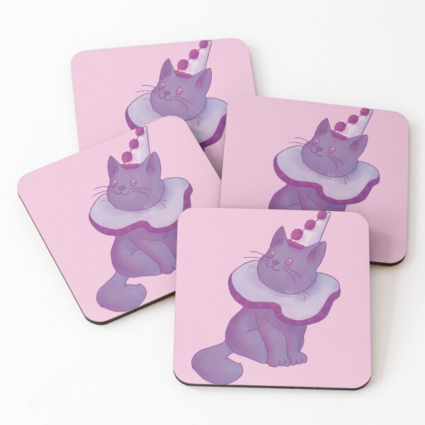 Item preview, Gray Circus Cat COTTON CANDY EDITION designed and sold by BelltheJoyful.