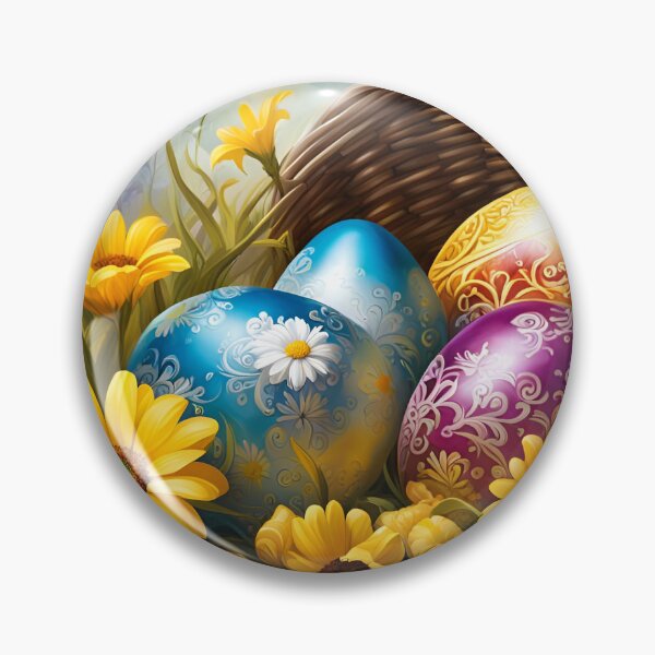 Item preview, Happy Easter - Easter basket with Easter eggs designed and sold by dedoma.