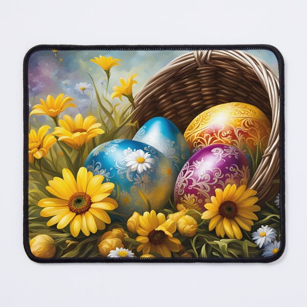 Item preview, Happy Easter - Easter basket with Easter eggs designed and sold by dedoma.