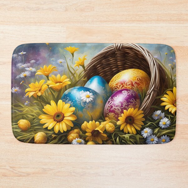 Item preview, Happy Easter - Easter basket with Easter eggs designed and sold by dedoma.