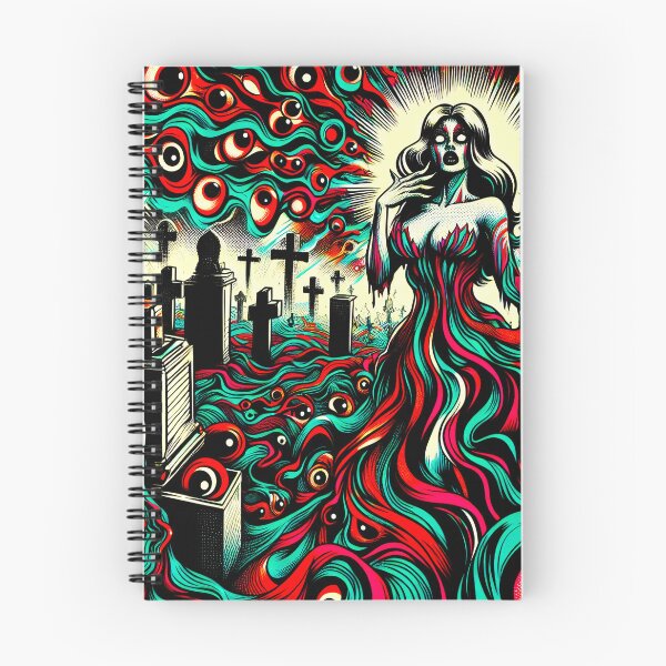 Item preview, Trippy Cosmic Psychedelic Cemetery Ghost designed and sold by AIPixelMaster.