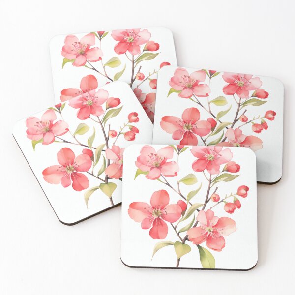 Item preview, Vibrant Spring Blossoms Series: Exquisite Cherry Blossom Watercolor Artwork - Floral Elegance for Home Styling & Office Decor designed and sold by Peek-Designs.