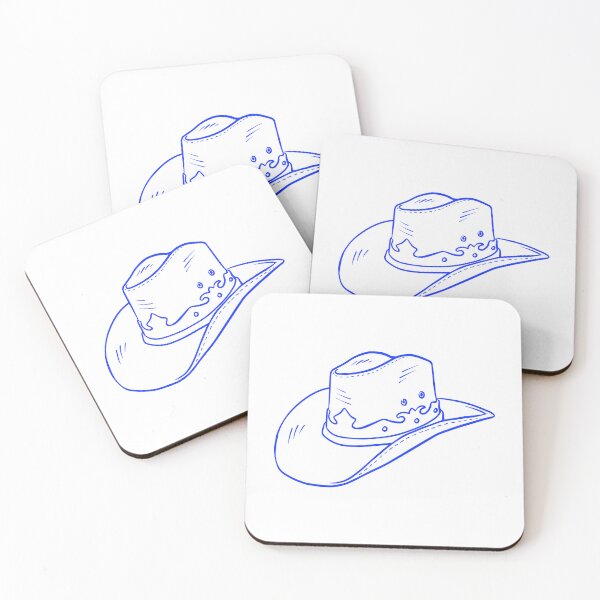 Artikelvorschau, Blauer Cowboyhut entworfen und verkauft von Sable Designs.