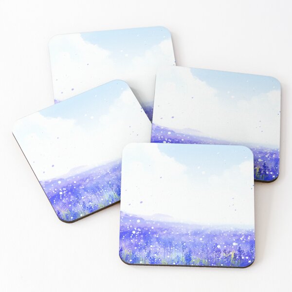Item preview, Vibrant Spring Blossoms Series: Exquisite Bluebells Field Watercolor Artwork - Floral Elegance for Home Styling & Office Decor designed and sold by Peek-Designs.