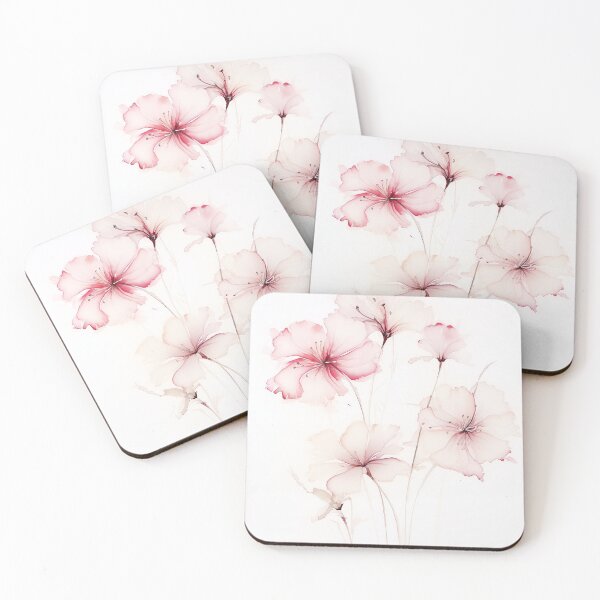 Item preview, Vibrant Spring Blossoms Series: Exquisite Azaleas Watercolor Artwork - Floral Elegance for Home Styling & Office Decor designed and sold by Peek-Designs.
