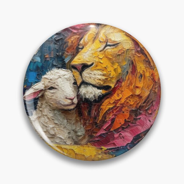 Item preview, LION AND THE LAMB designed and sold by ArtbyRolleen.