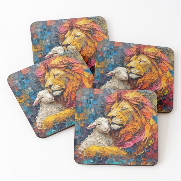 Item preview, LION AND THE LAMB designed and sold by ArtbyRolleen.