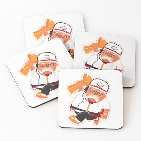 Item preview,  Andy reid frozen mustache face Sticker designed and sold by WiiWake.
