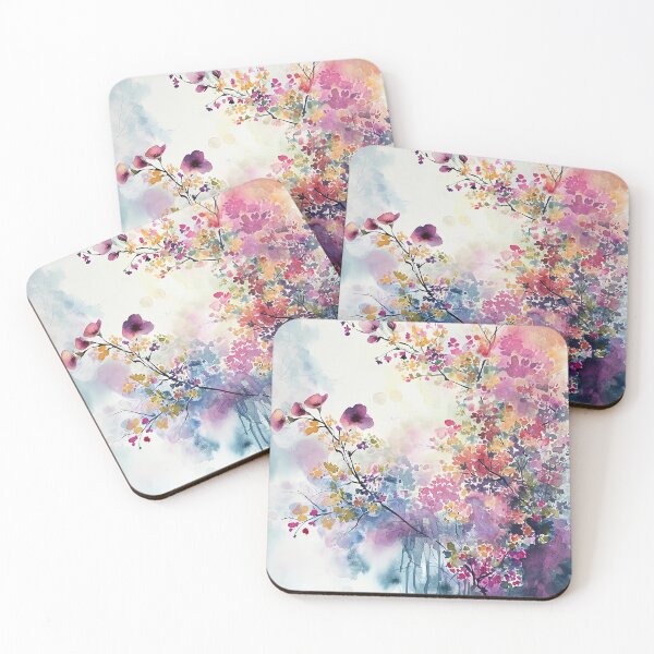 Item preview, Vibrant Spring Blossoms Series: Exquisite Flowers Painting Watercolor Artwork - Floral Elegance for Home Styling & Office Decor designed and sold by Peek-Designs.