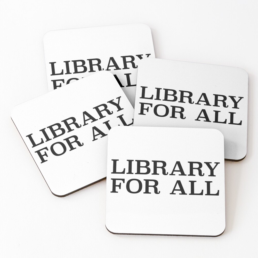 Item preview, Coasters (Set of 4) designed and sold by LibraryForAll.