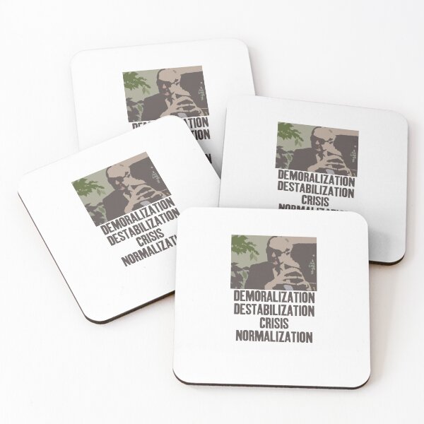 Item preview, Yuri Bezmenov Demoralization Destabilization Crisis Normalization Subversion Quote designed and sold by ChickenMamaTees.