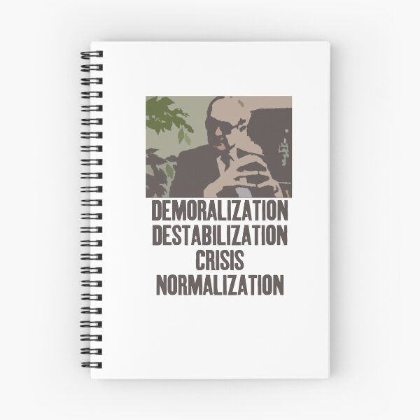 Item preview, Yuri Bezmenov Demoralization Destabilization Crisis Normalization Subversion Quote designed and sold by ChickenMamaTees.