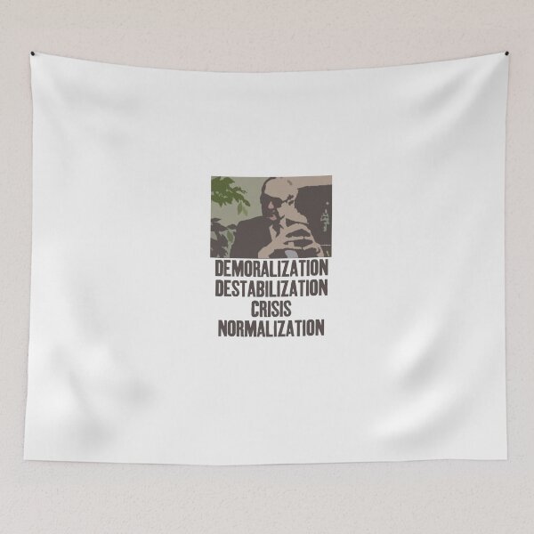 Item preview, Yuri Bezmenov Demoralization Destabilization Crisis Normalization Subversion Quote designed and sold by ChickenMamaTees.