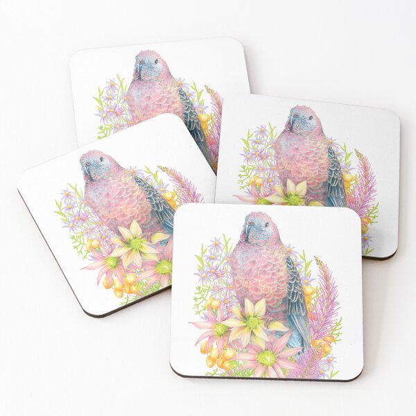Item preview, Bourke Parrot - Australian Outback Bird + Wildflowers designed and sold by Kayla Reay.