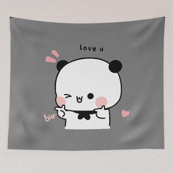Item preview, Panda BuBu sending her love to Bear DuDu :) designed and sold by Pandety.
