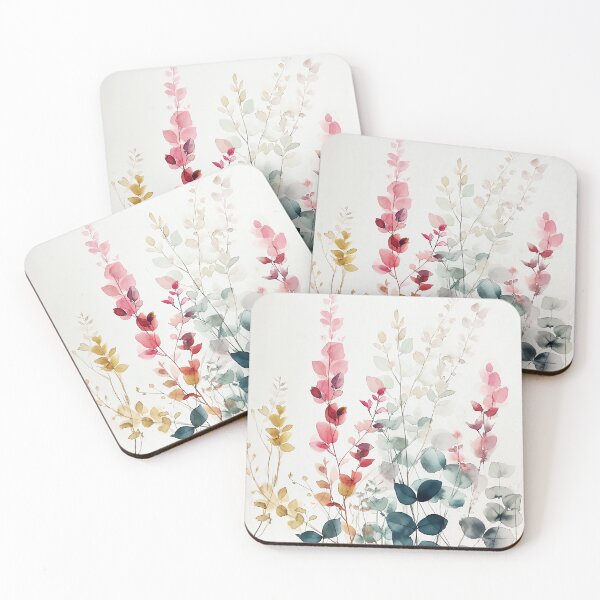 Item preview, Vibrant Spring Blossoms Series: Exquisite Sedum Watercolor Artwork - Floral Elegance for Home Styling & Office Decor designed and sold by Peek-Designs.