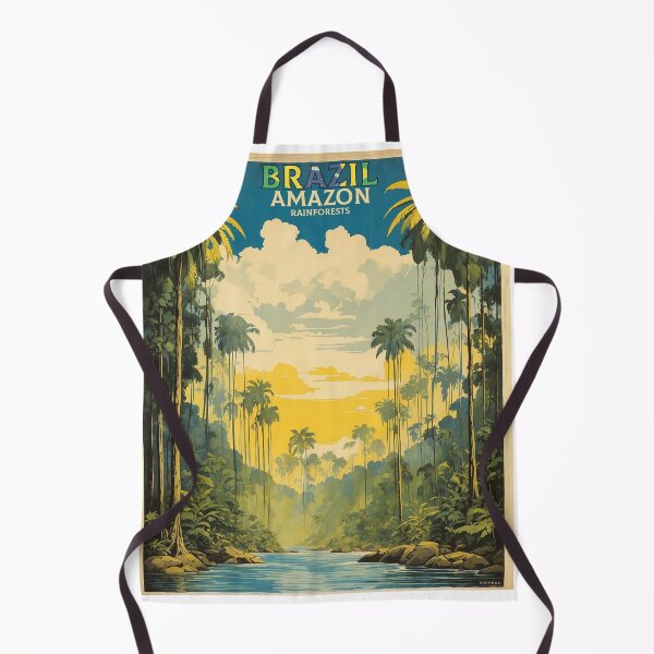 Item preview, Amazon Rainforests Brazil Vintage Poster Tourism designed and sold by TravelersGems.