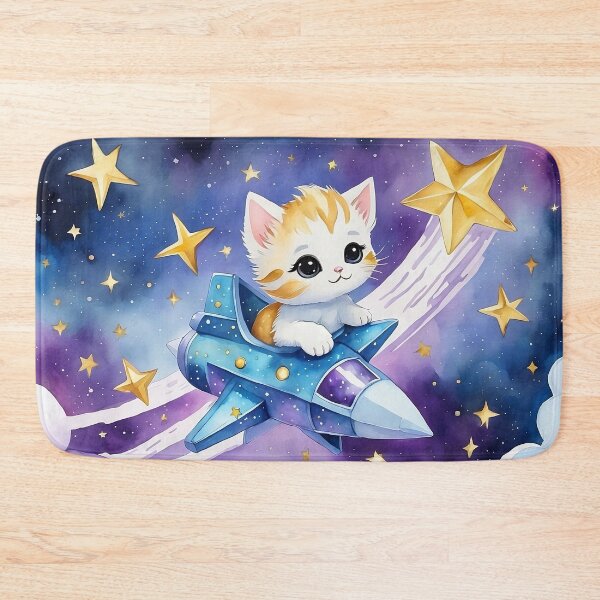Item preview, Cat in space rocket designed and sold by YukiKenji.