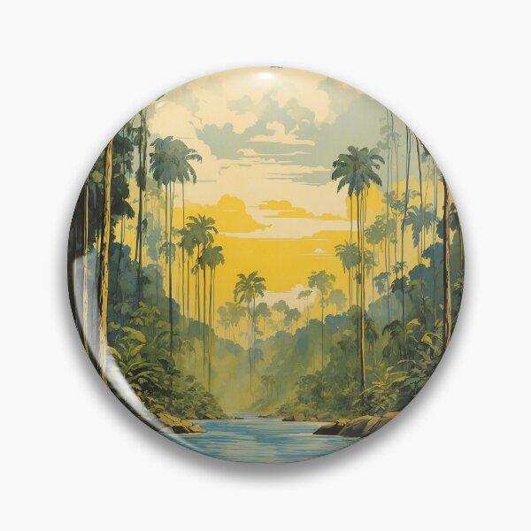 Item preview, Amazon Rainforests Brazil Vintage Poster Tourism  designed and sold by TravelersGems.