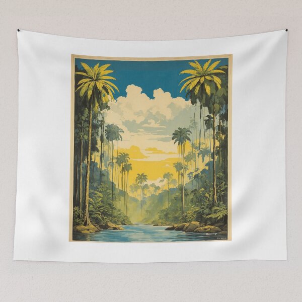 Item preview, Amazon Rainforests Brazil Vintage Poster Tourism  designed and sold by TravelersGems.
