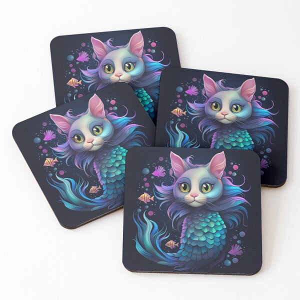 Item preview, Cat Mermaid (Purrmaid) designed and sold by Yogimeister.
