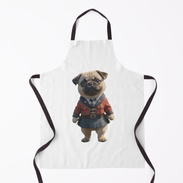 Item preview, Handsome Scottish Pug dog wearing kilt designed and sold by GiwuArt777.