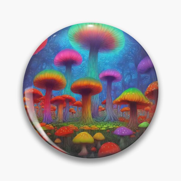 Item preview, Trippy Mushroom Forest  designed and sold by treatsntrinkets.