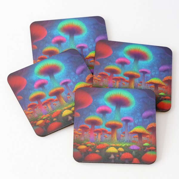Item preview, Trippy Mushroom Forest  designed and sold by treatsntrinkets.