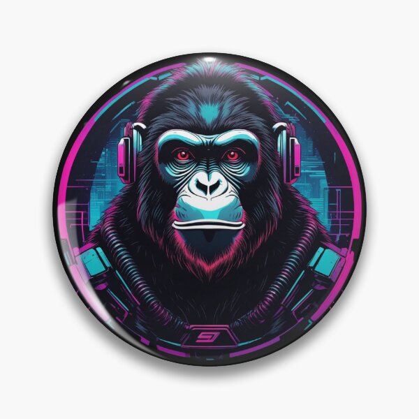 Item preview, Cyberpunk Chimpanzee, Logo Design designed and sold by Burn-Ego.