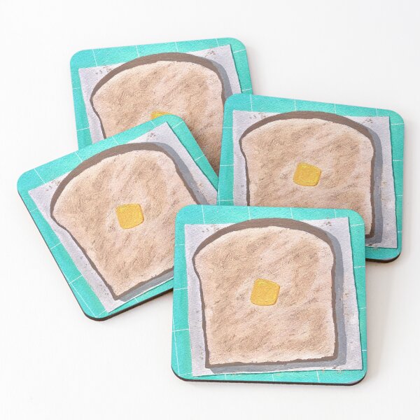 Item preview, Toast with Butter Acrylic Painting designed and sold by paintwithanna.