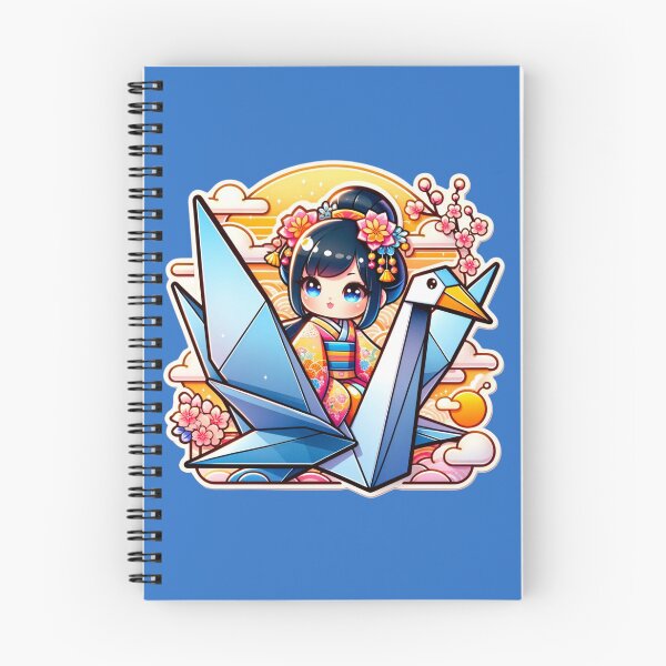 Item preview,  Origami Crane And Japanese Girl Ridding Die-Cut Sticker Volume 2 designed and sold by mymagicstoreus.