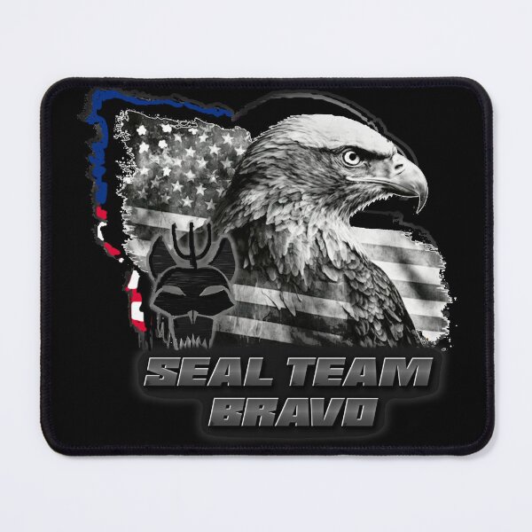 Item preview, SEAL TEAM BRAVO EAGLE AND FLAG designed and sold by THE AMERICAN TEEVANGELIST.