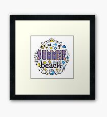 Summer beach Framed Print
