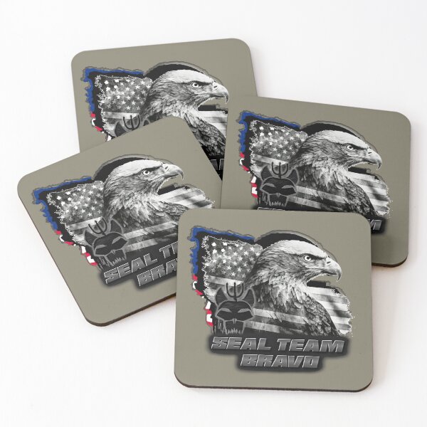 Item preview, SEAL TEAM BRAVO EAGLE AND FLAG designed and sold by THE AMERICAN TEEVANGELIST.