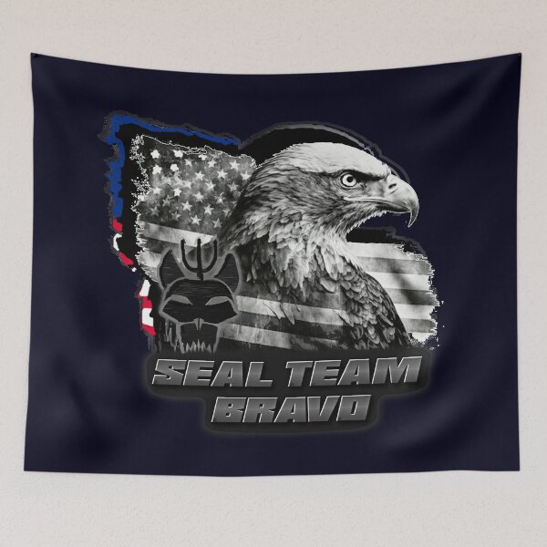 Item preview, SEAL TEAM BRAVO EAGLE AND FLAG designed and sold by THE AMERICAN TEEVANGELIST.
